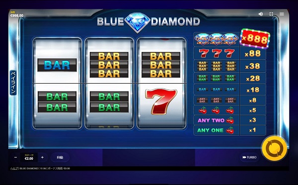 Blue Diamondのスロット｜デモモードで無料プレイ＋レビュー