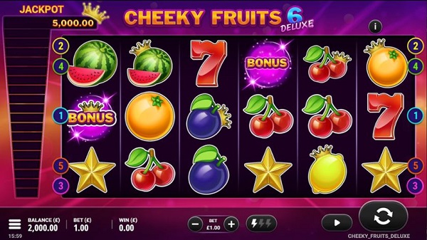 Cheeky Fruits 6 Deluxeのスロットゲームレビュー＆デモプレイ